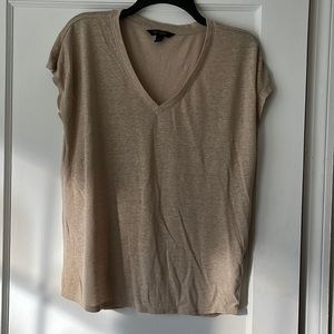 Banana Republic taupe, short sleeve t-shirt